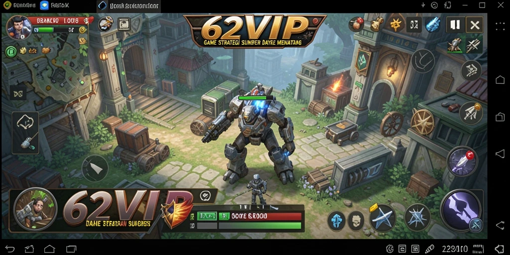 Tangkapan layar utama 62VIP menampilkan aksi menarik gameplay SLG.