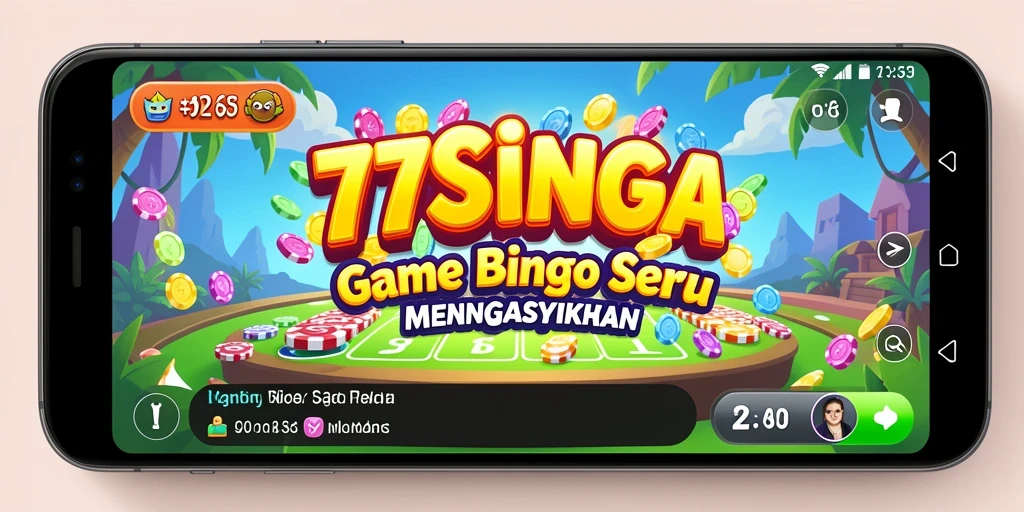 Tampilan gameplay Bingo yang seru di 77SINGA.