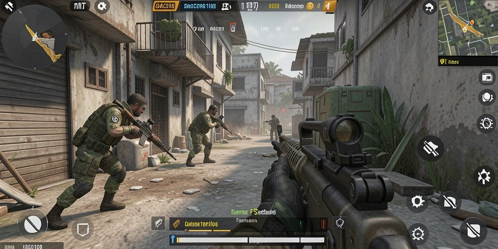 Tampilan menarik dari gameplay <strong>GACOR108</strong> yang penuh aksi FPS.