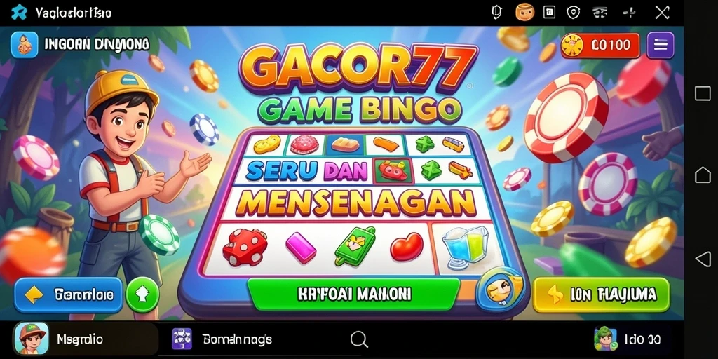 Tampilan gameplay seru dari GACOR77 dengan variasi Bingo.