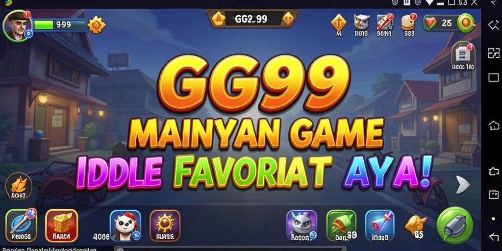 Screenshot gameplay Idle GG999 yang menarik dan seru.