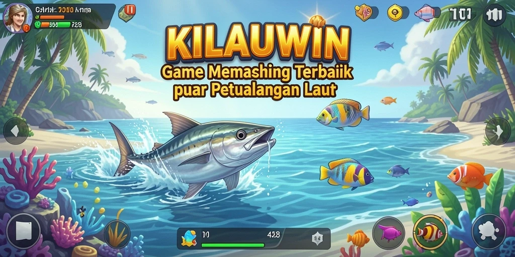 Tampilan gameplay KILAUWIN yang menarik dengan pengalaman memancing menyenangkan.