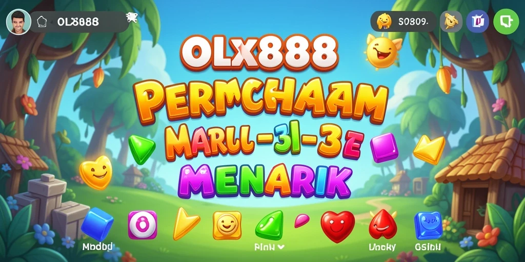 Tampilan gameplay OLX888 yang seru dan penuh warna.