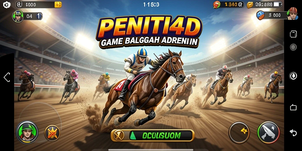 Tampilan screenshot <strong>PENITI4D</strong> menunjukkan aksi balap yang intens dan mendebarkan.