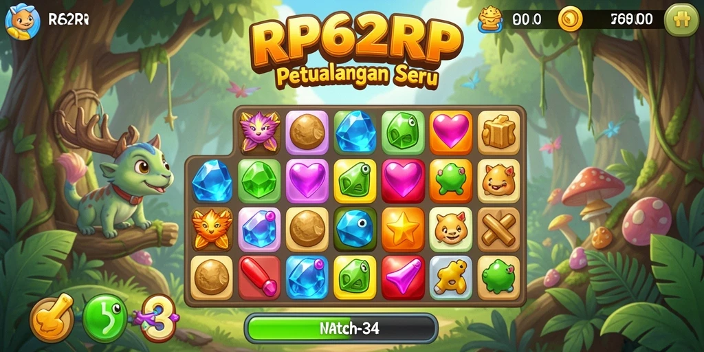 Tampilan gameplay RP62RP yang penuh warna dan mengasyikkan.