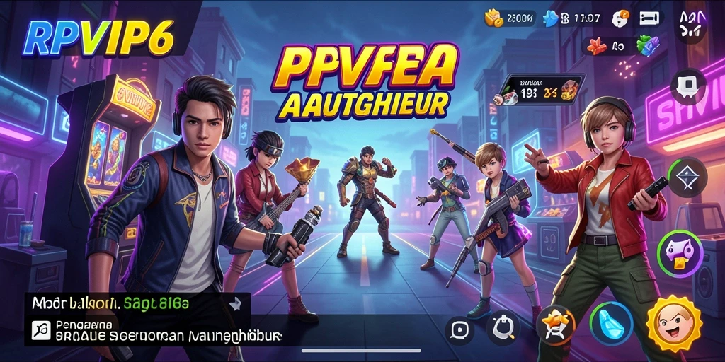 Tampilan gameplay RPVIP6 dengan tantangan Arcade yang seru dan menegangkan.