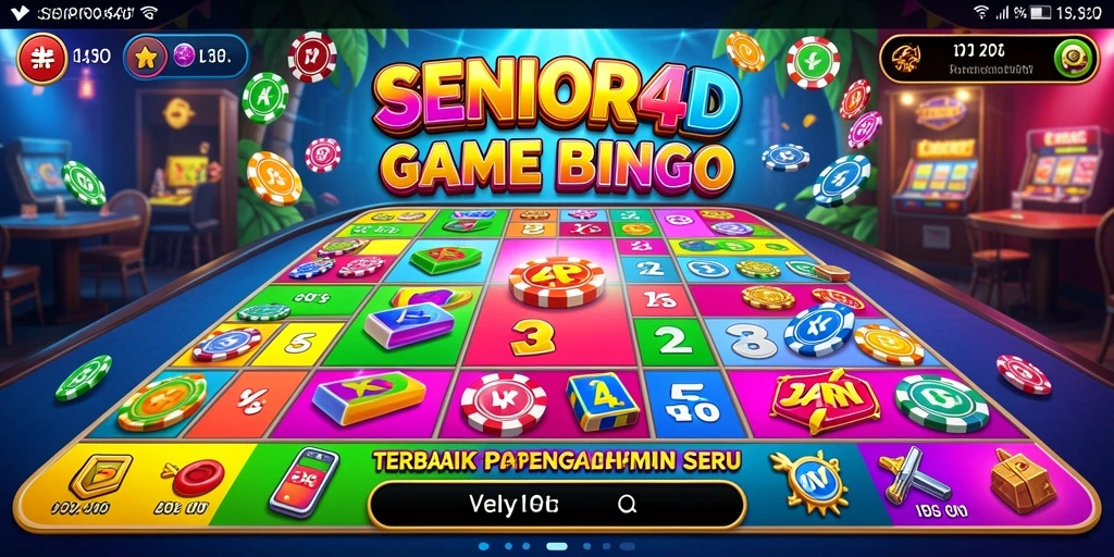 Tampilan gameplay seru di SENIOR4D dengan suasana Bingo yang menarik.