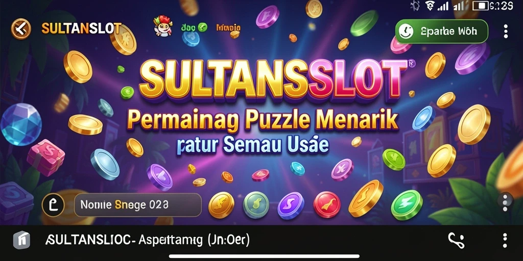 Tampilan gameplay menarik dari SULTANSLOT dengan teka-teki yang menantang.