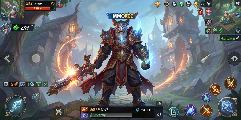 Screenshot gameplay ZK9 yang menampilkan aksi pertempuran seru dalam dunia MMORPG.